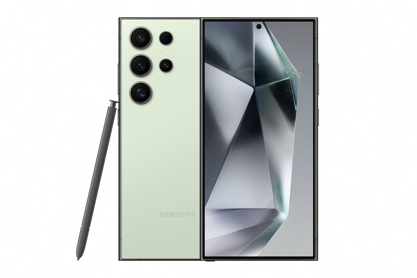 Samsung Galaxy S24 Ultra in the Titanium Green color
